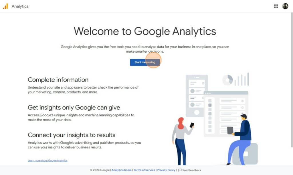 Create A new Analytics Account